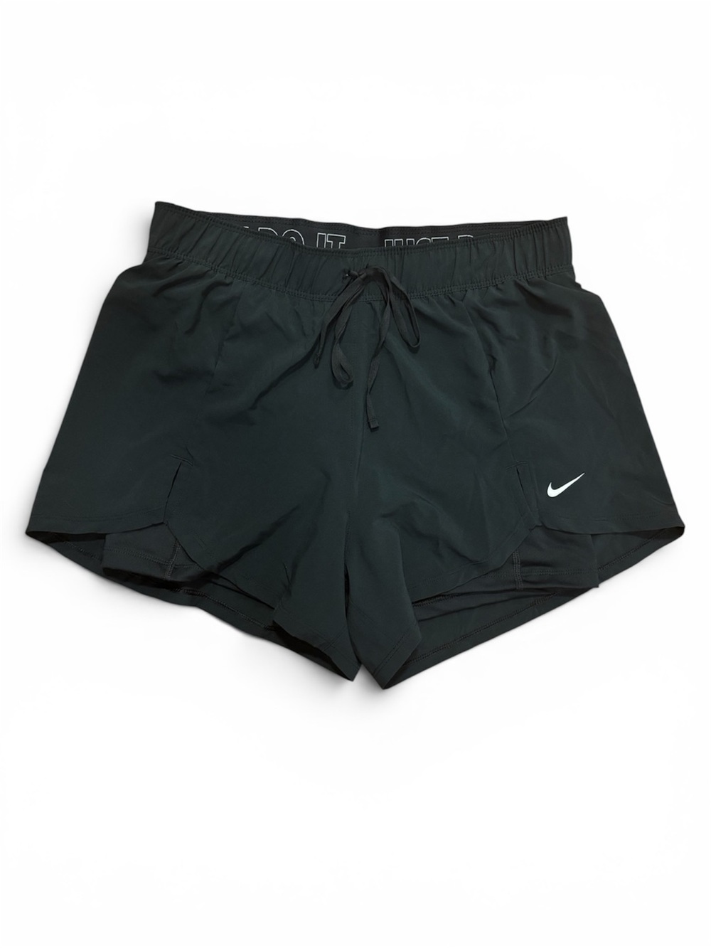 Nike Women's Black Athletic Running Shorts with Drawstring